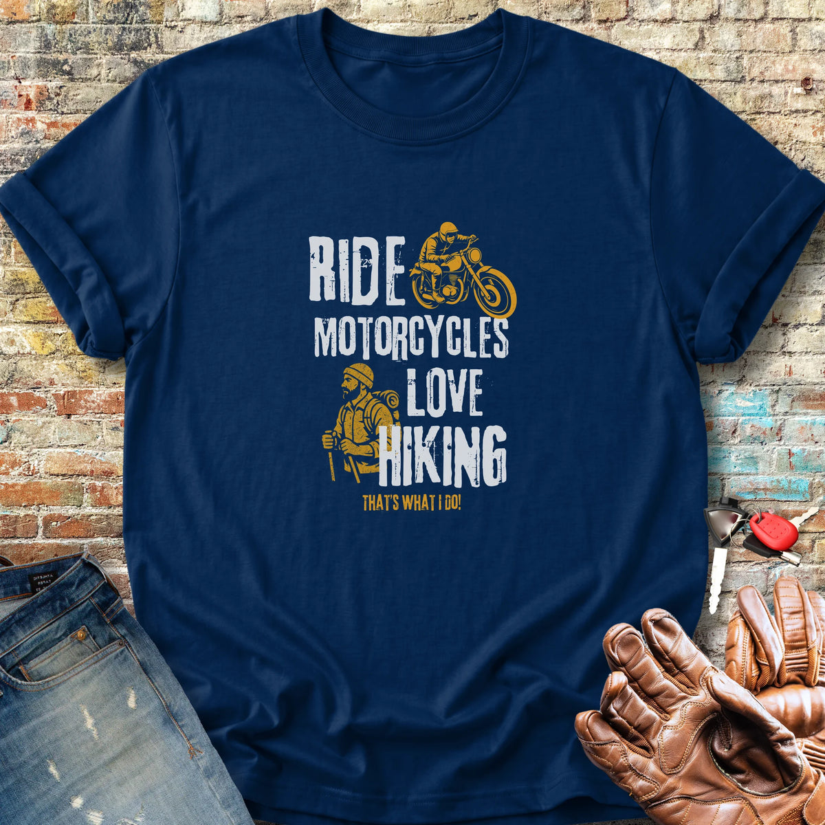 Love Hiking Classic T-Shirt - Navy