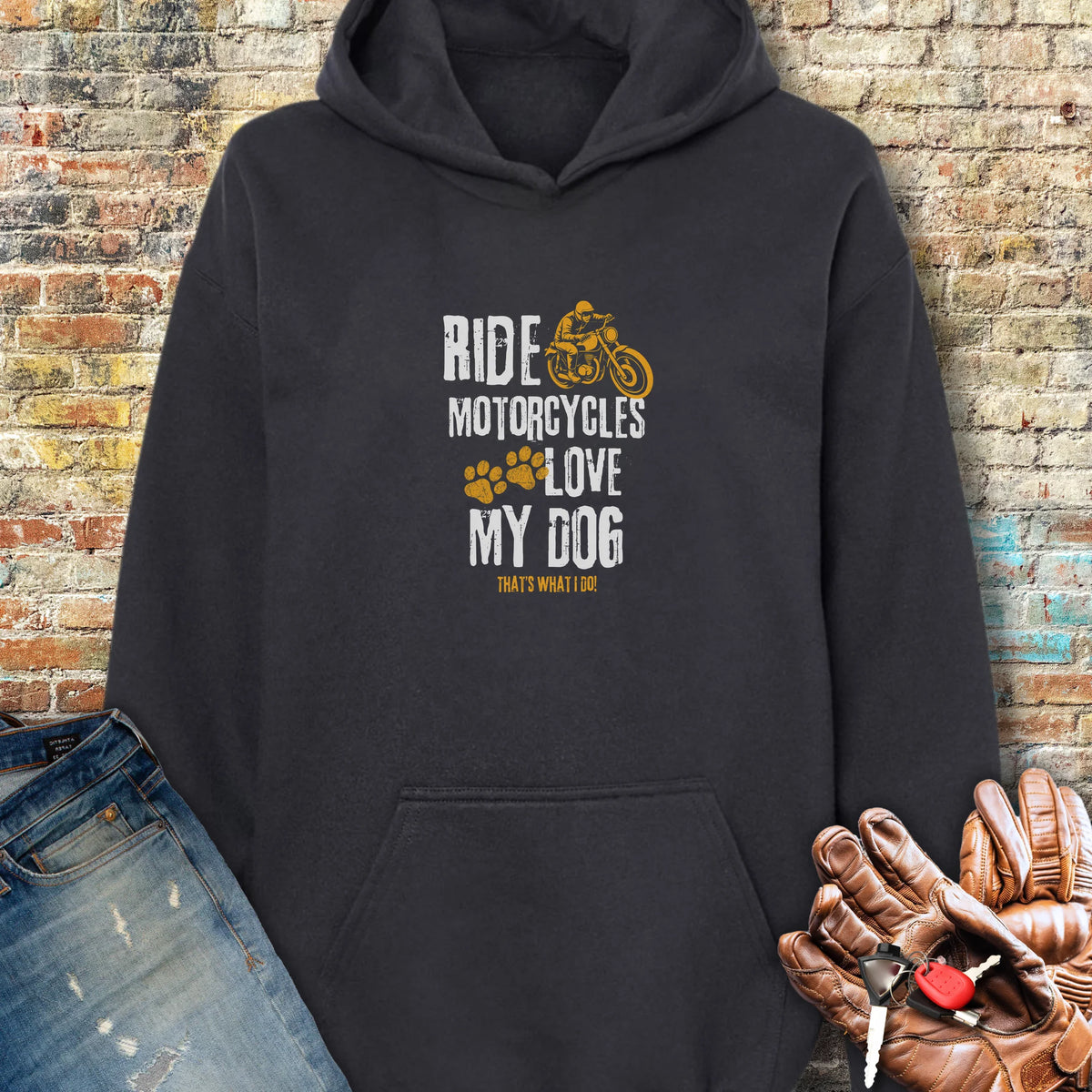 Love My Dog Hoodie - Black