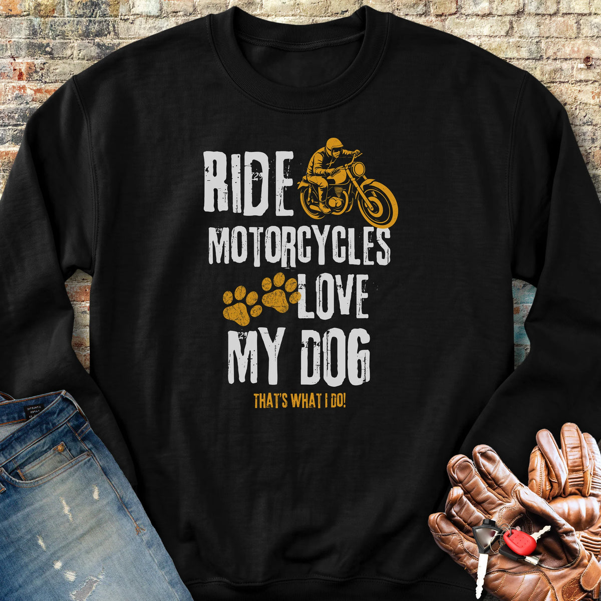 Love My Dog Sweatshirt - Black