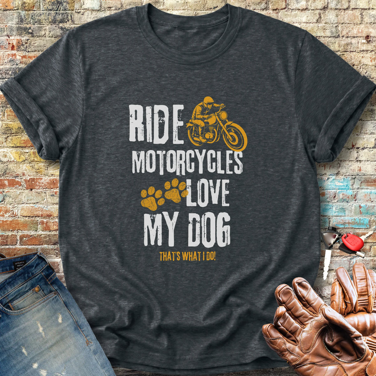 Love My Dog Classic T-Shirt - Dark Heather