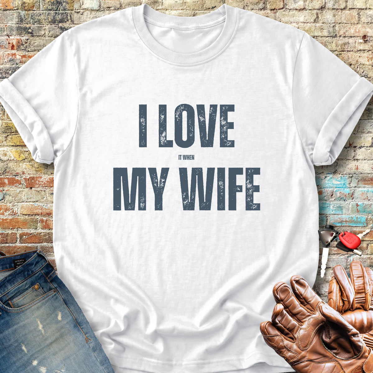 Love My Wife (Buy) Classic T-Shirt - White