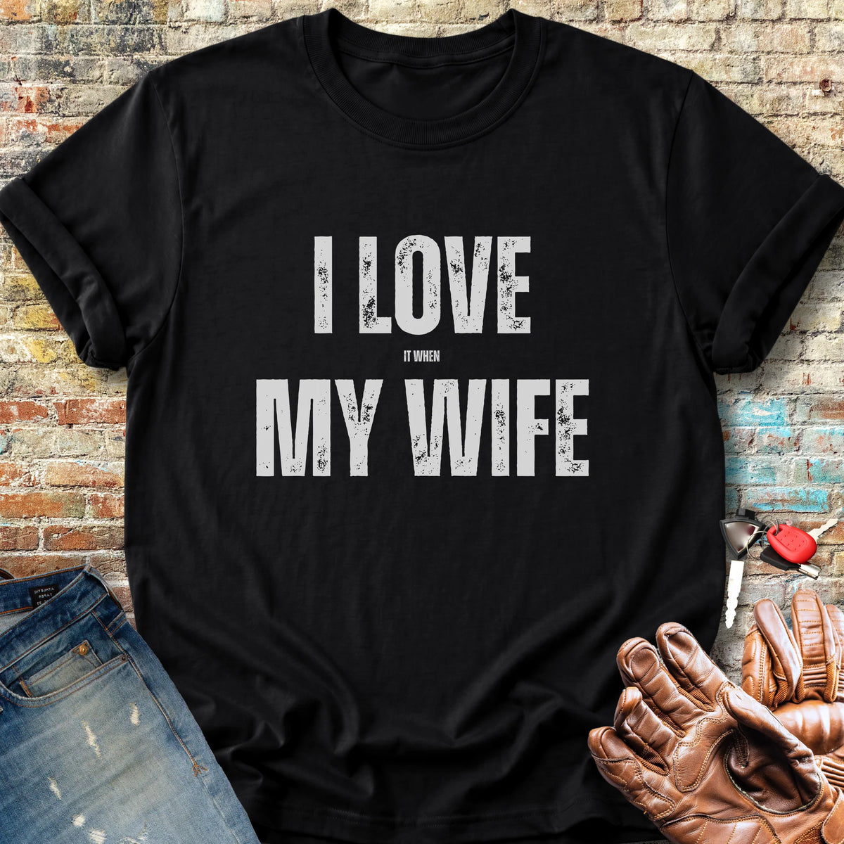 Love My Wife (Ride) Classic T-Shirt - Black