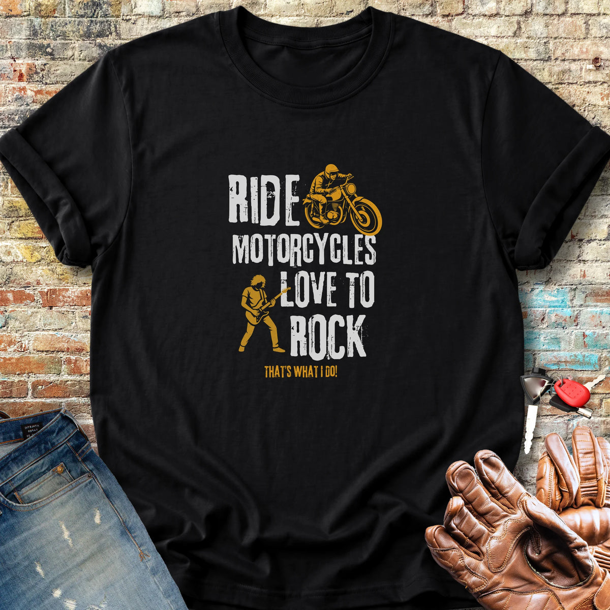 Love To Rock Classic T-Shirt - Black