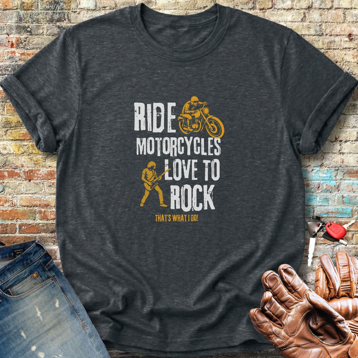Love To Rock Classic T-Shirt - Dark Heather