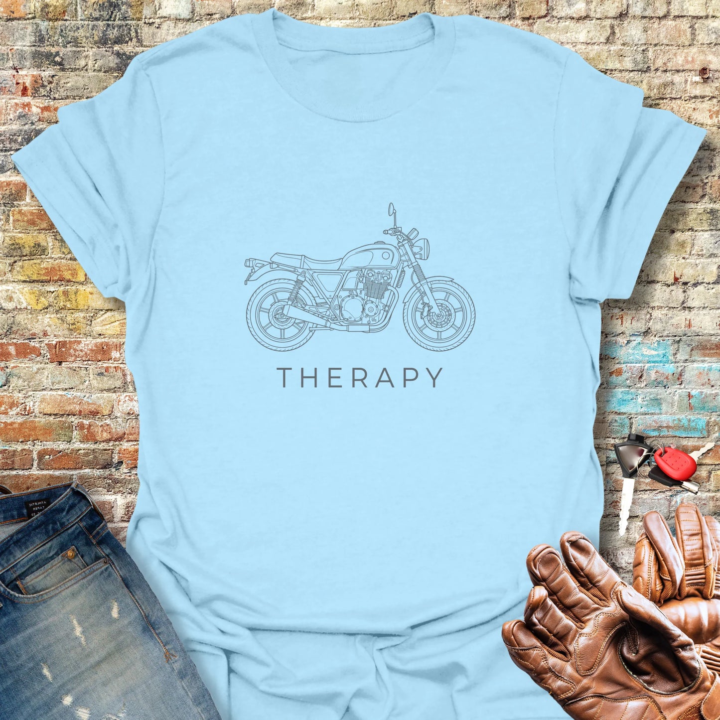 Machine Therapy T-Shirt - Light Blue