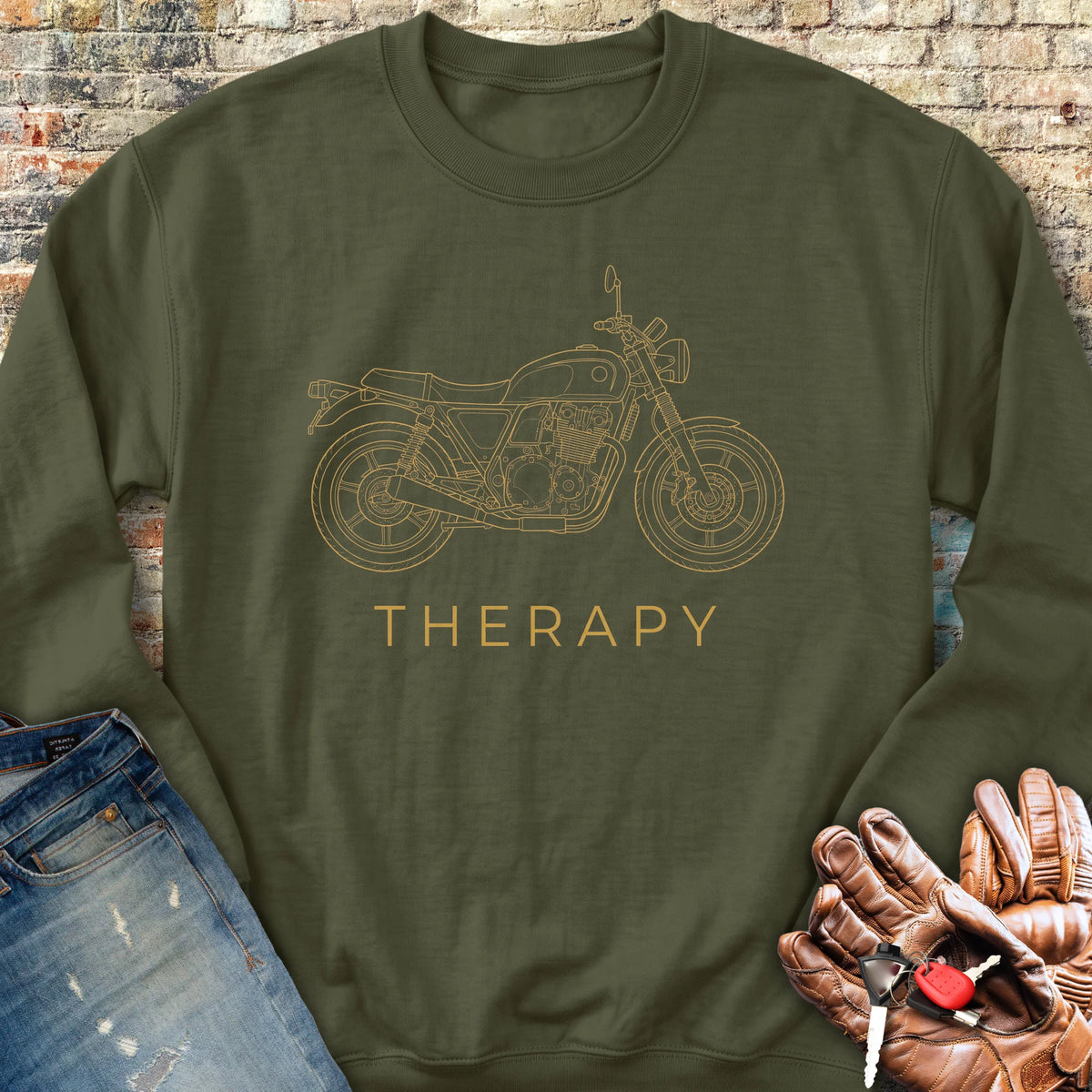 Machine Therapy Sweatshirt - Military Green