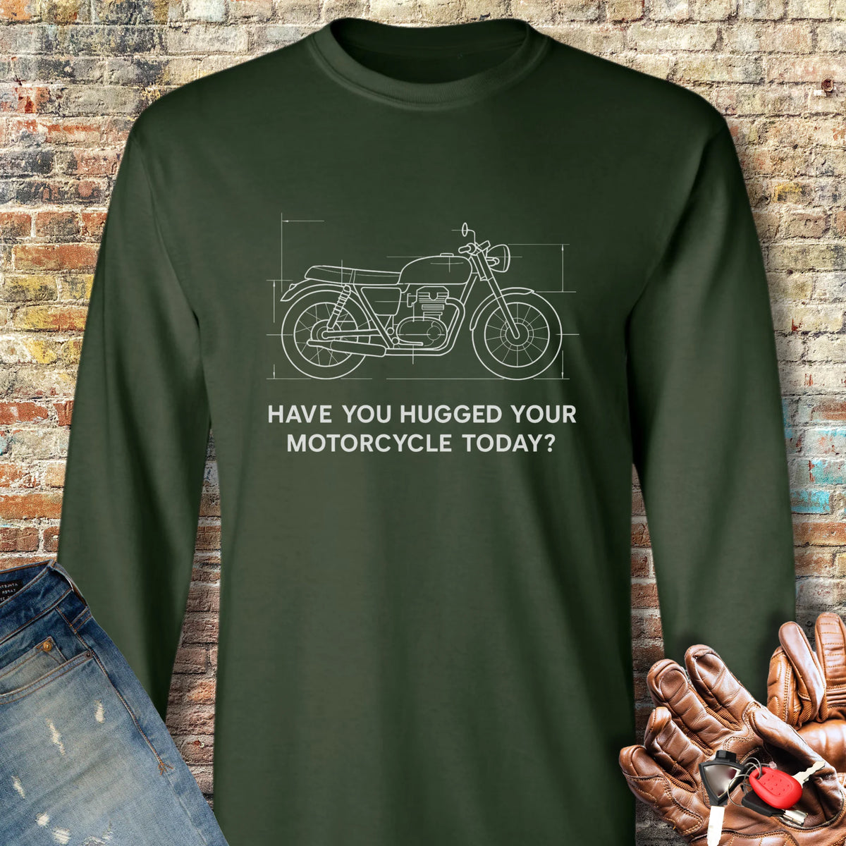 Maintenance Required Long Sleeve T-Shirt - Forest Green