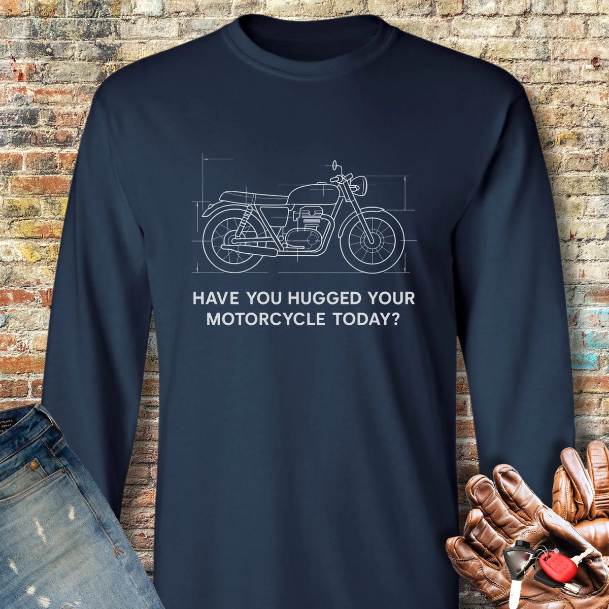 Maintenance Required Long Sleeve T-Shirt - Navy