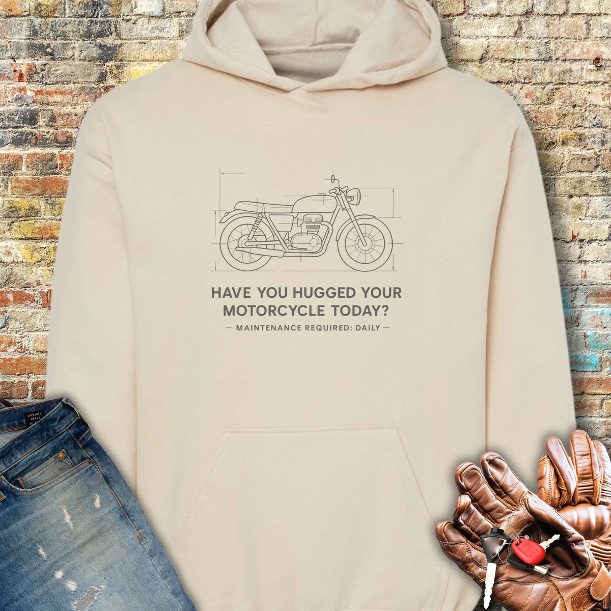 Maintenance Required Hoodie - Sand