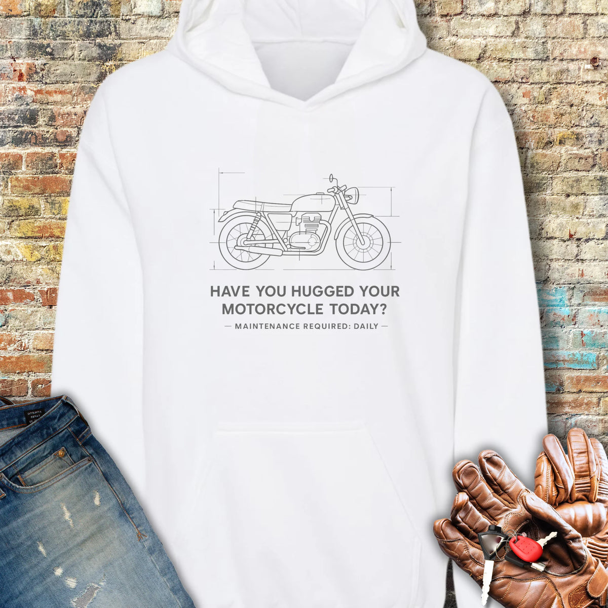Maintenance Required Hoodie - White