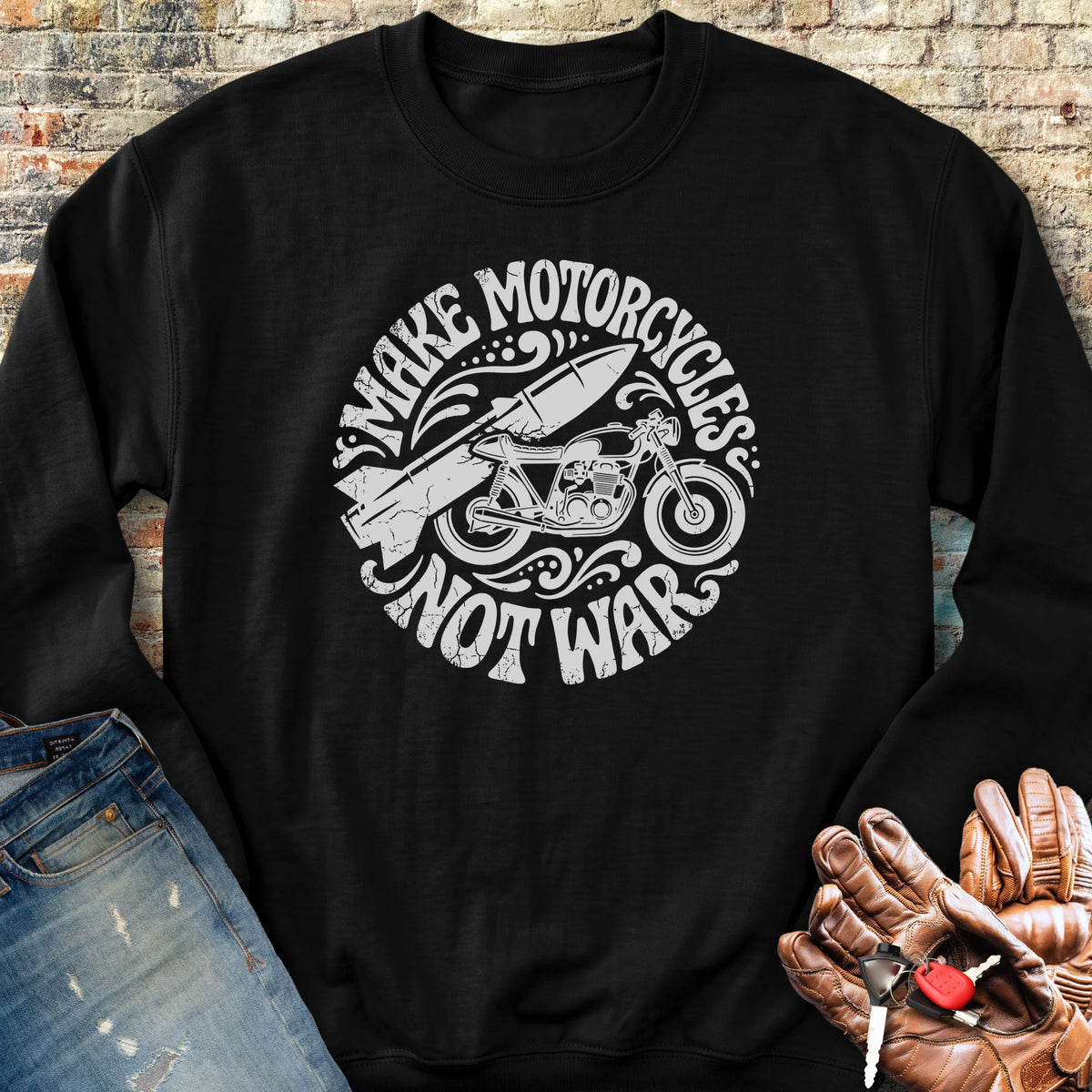 Make Motorcycles Sweatshirt - Black