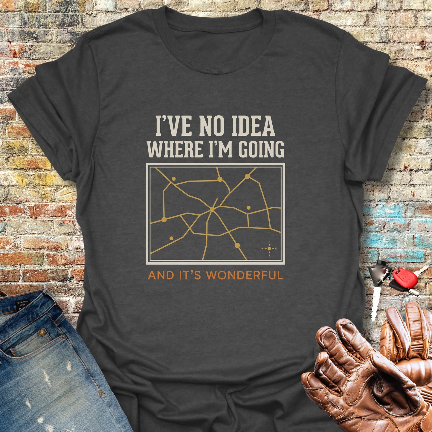 Map T-Shirt - Dark Heather
