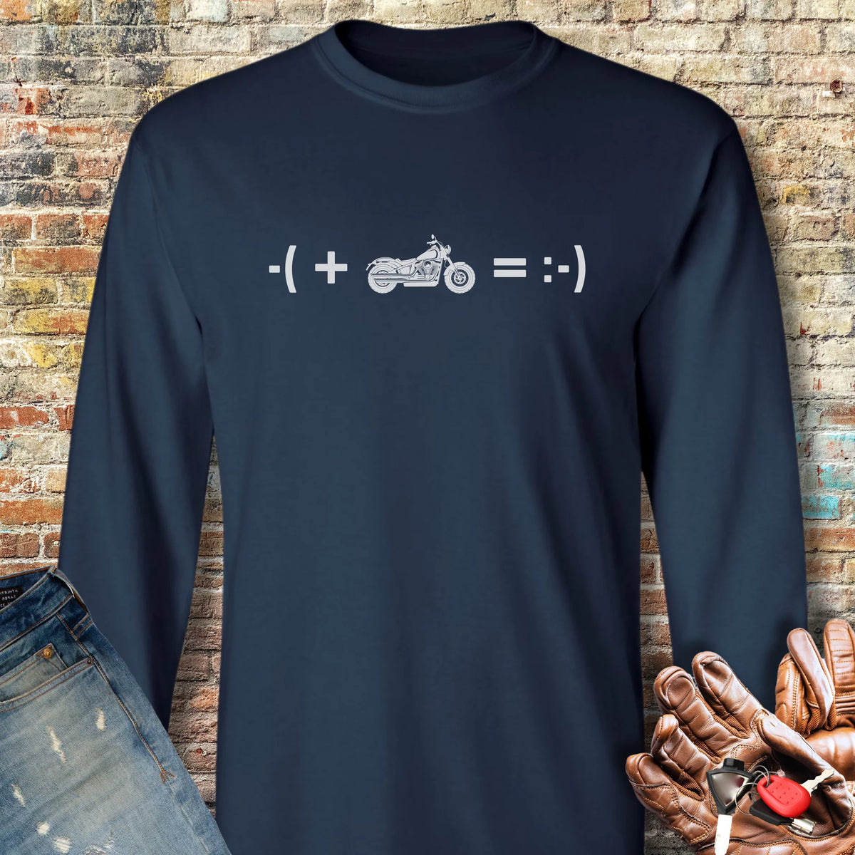 Math (Cruiser) Long Sleeve T-Shirt - Navy