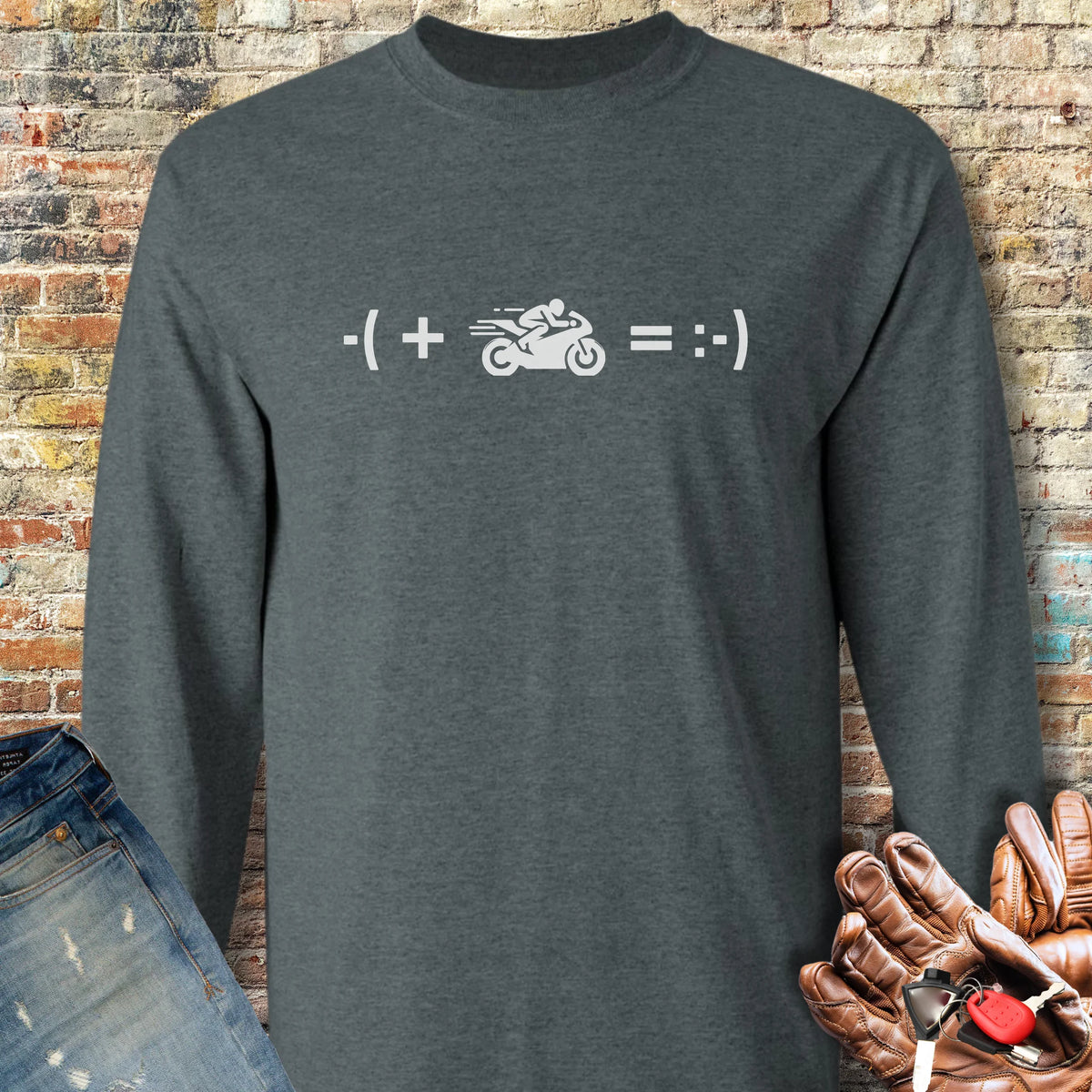 Math (Sport) Long Sleeve T-Shirt - Dark Heather