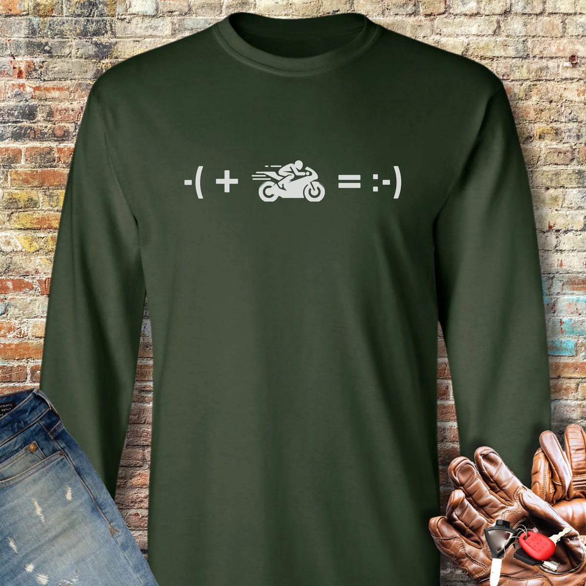 Math (Sport) Long Sleeve T-Shirt - Forest Green