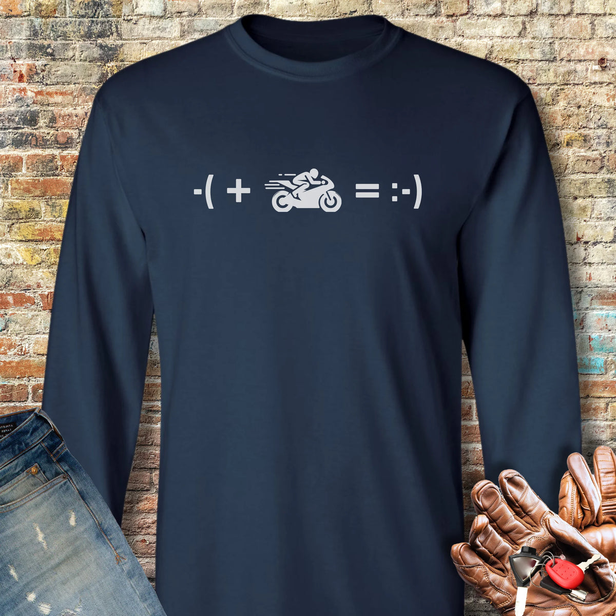 Math (Sport) Long Sleeve T-Shirt - Navy