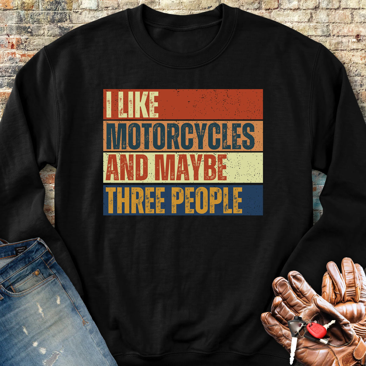 Maybe (Block) Sweatshirt - Black