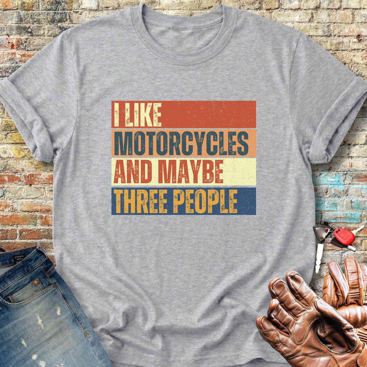Maybe (Block) Classic T-Shirt - Sport Grey