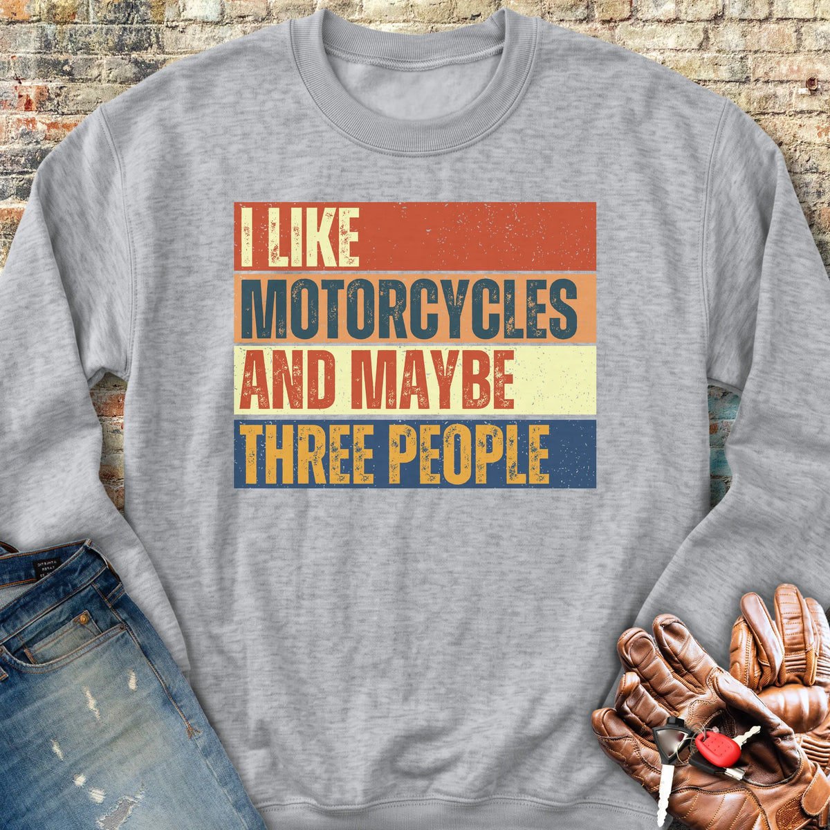 Maybe (Block) Sweatshirt - Sport Grey