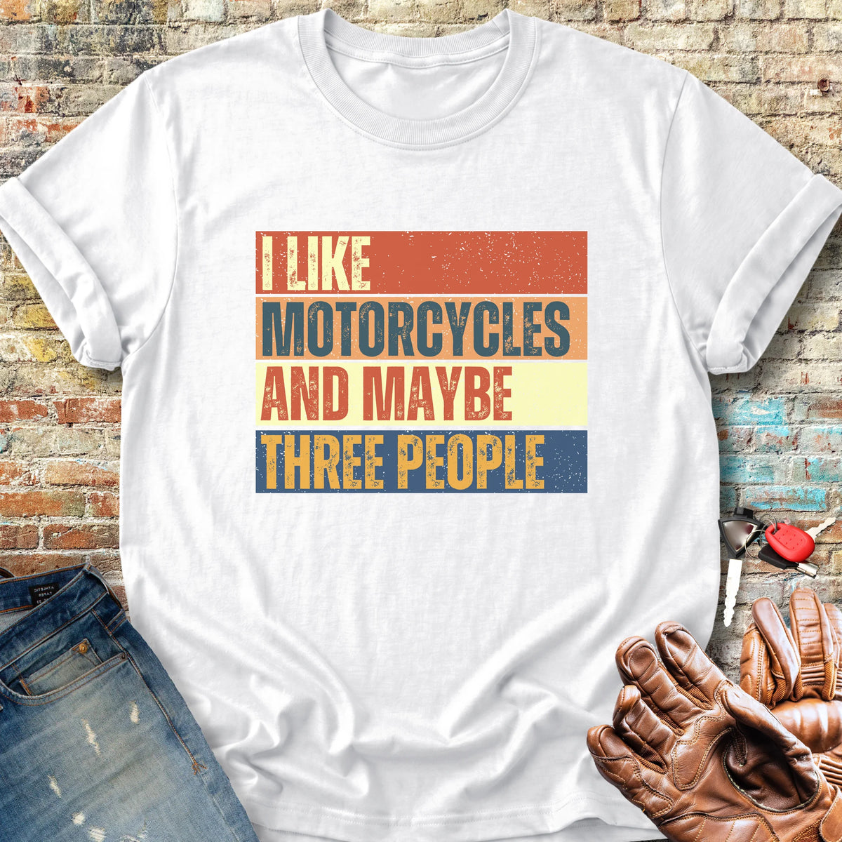 Maybe (Block) Classic T-Shirt - White