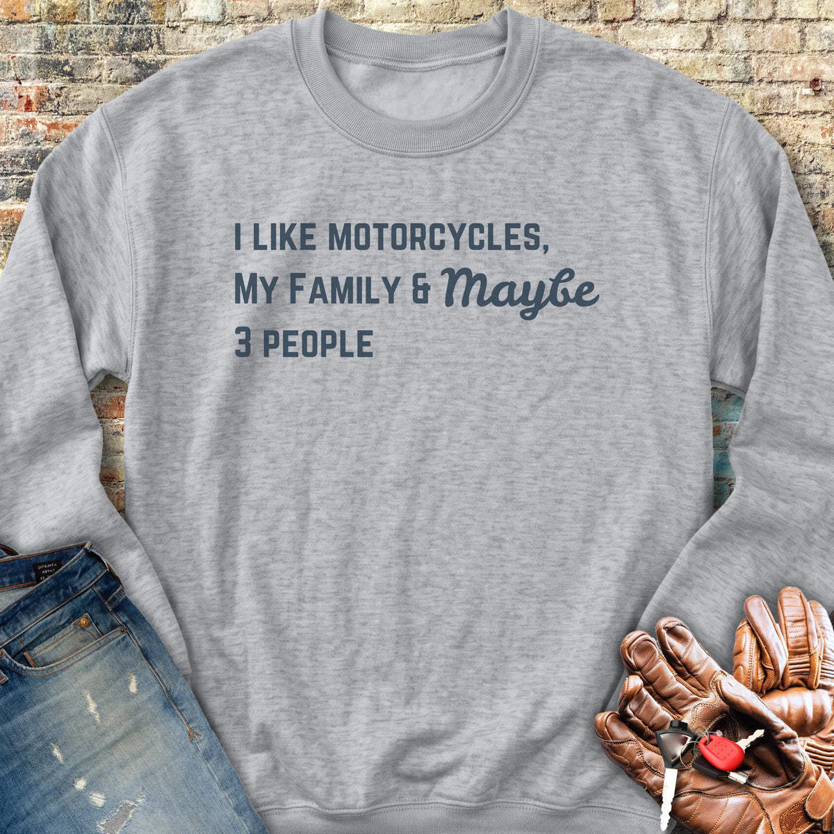 Maybe Dad Sweatshirt - Sport Grey