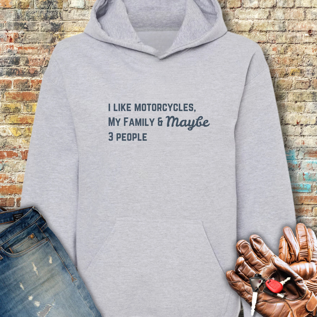 Maybe Dad Hoodie - Sport Grey
