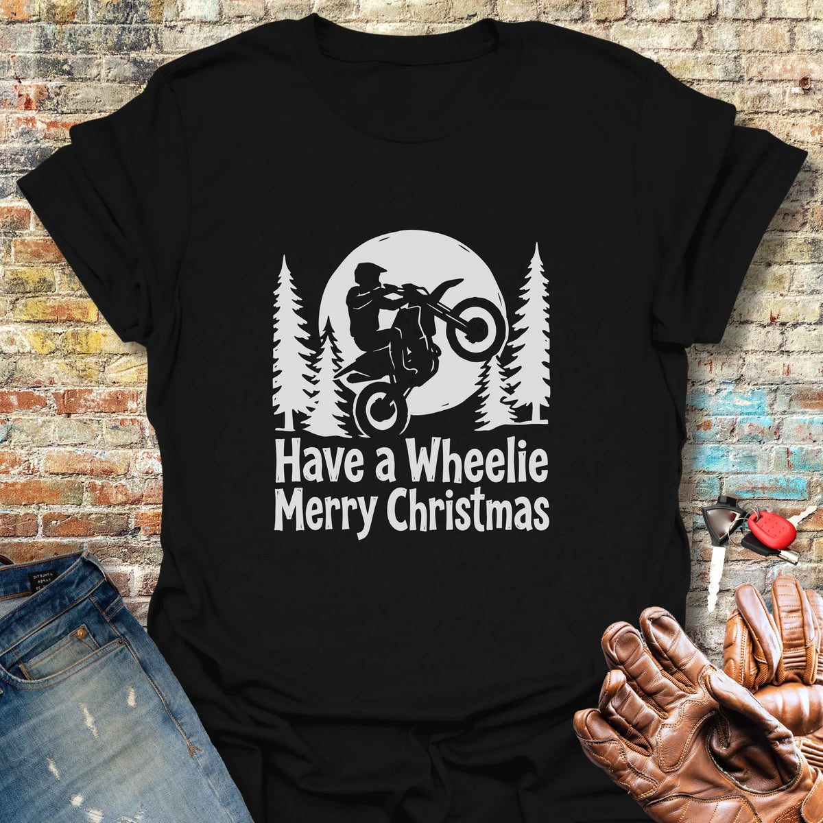 Merry Christmas Softstyle T-Shirt - Black