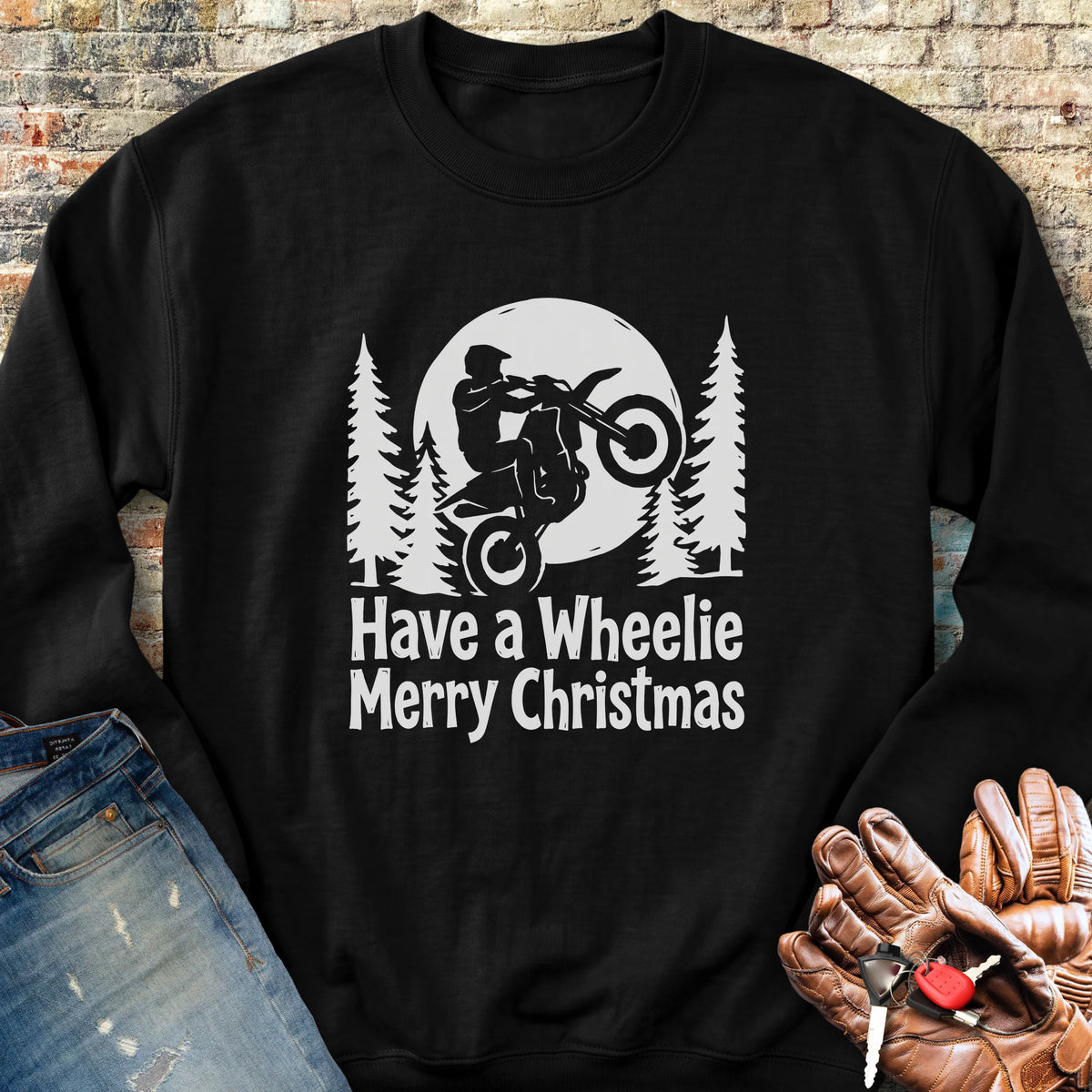 Merry Christmas Sweatshirt - Black