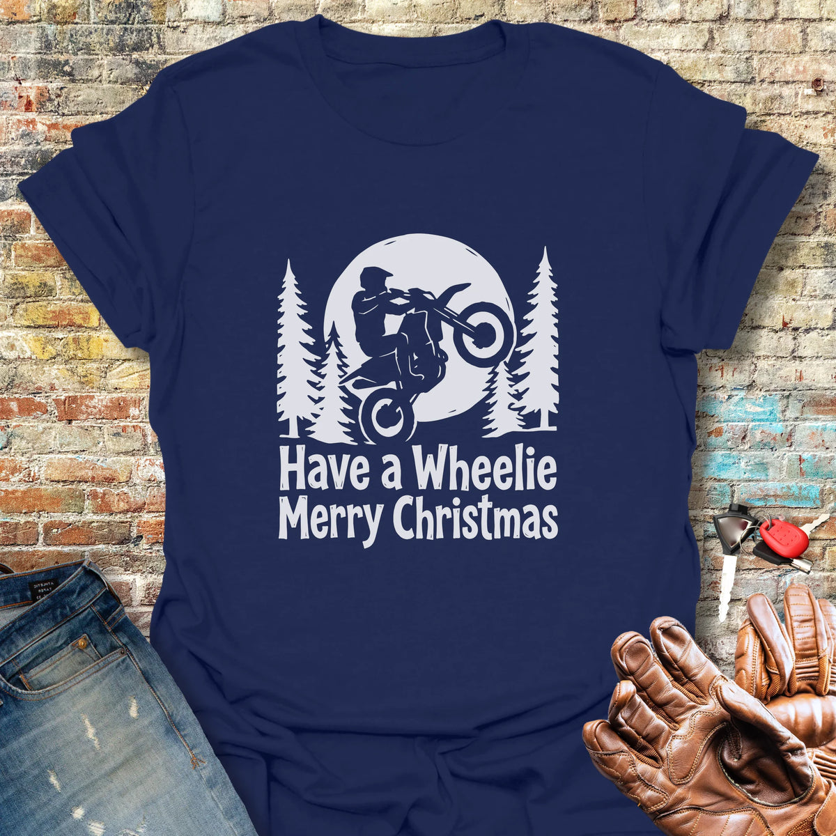Merry Christmas Softstyle T-Shirt - Navy