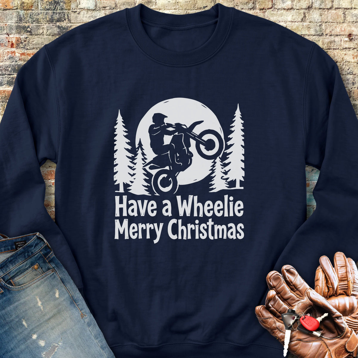 Merry Christmas Sweatshirt - Navy