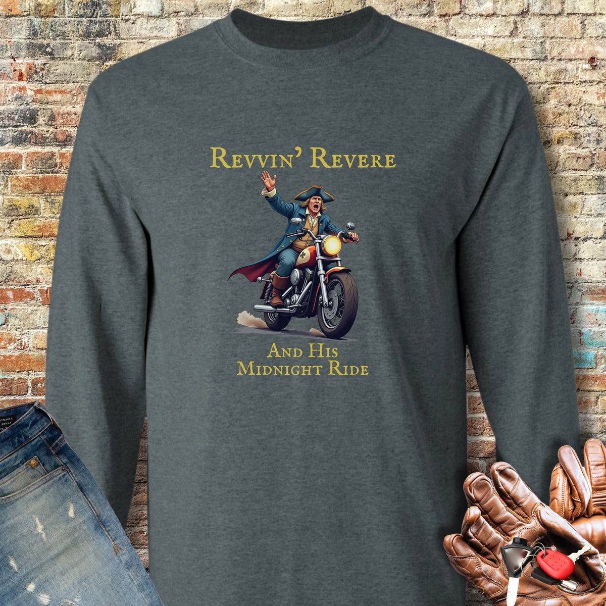 Midnight Ride Long Sleeve T-Shirt - Dark Heather