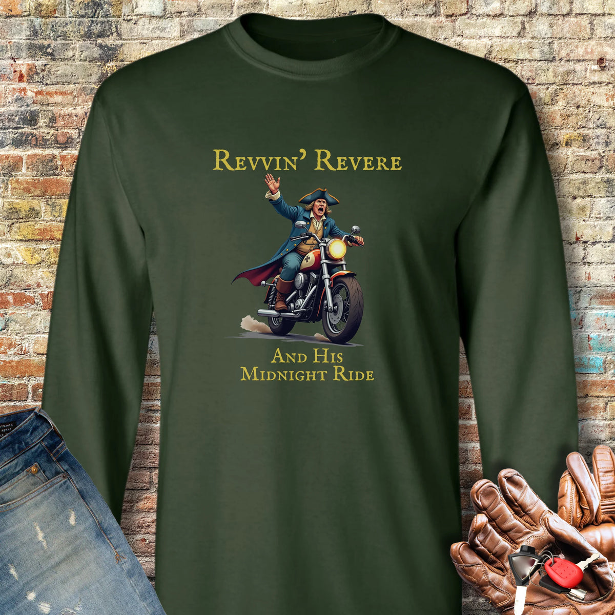 Midnight Ride Long Sleeve T-Shirt - Forest Green