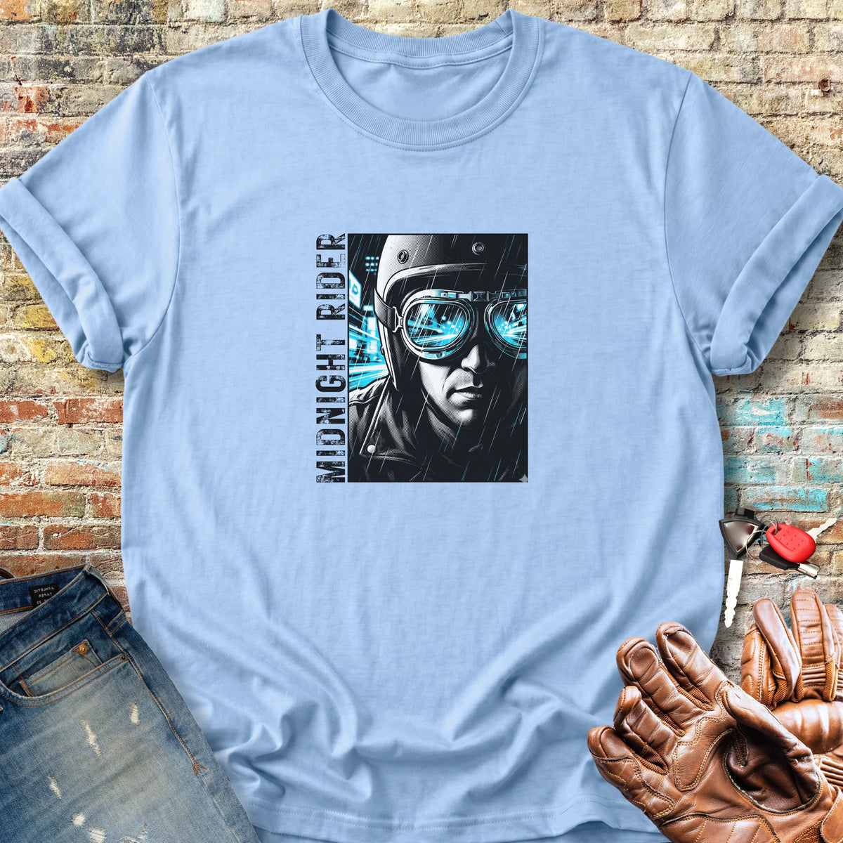 Midnight Rider Classic T-Shirt - Light Blue