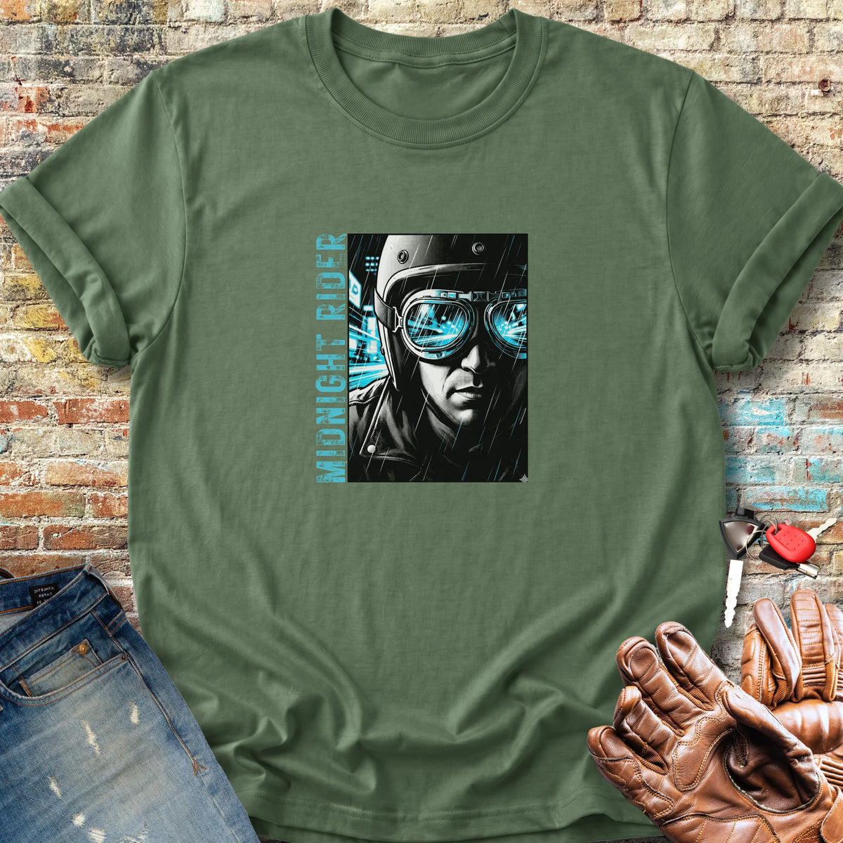 Midnight Rider Classic T-Shirt - Military Green