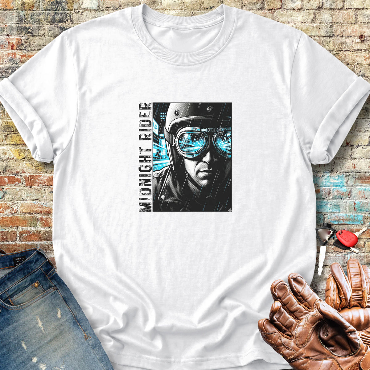 Midnight Rider Classic T-Shirt - White