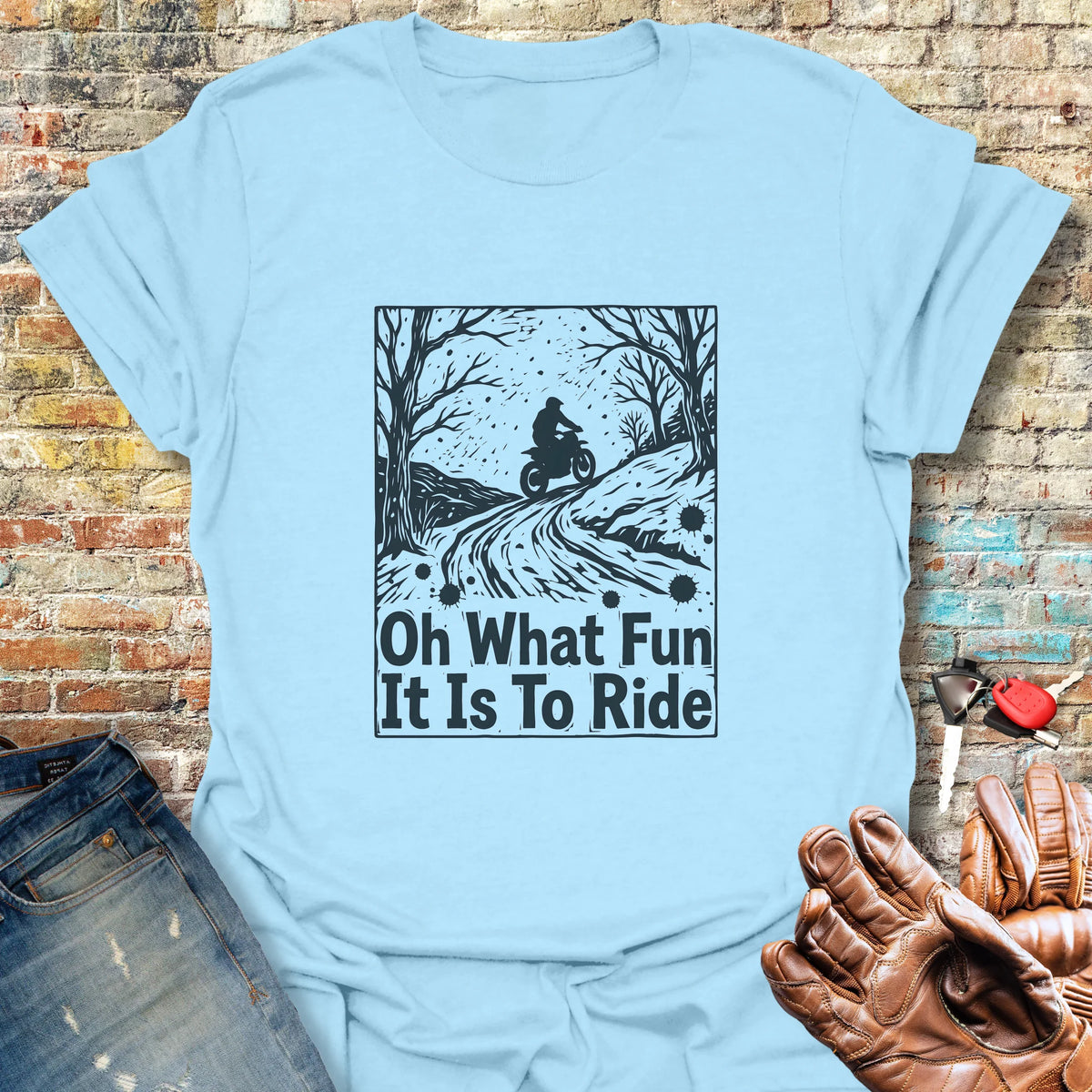 Midwinter Rider Softstyle T-Shirt - Light Blue