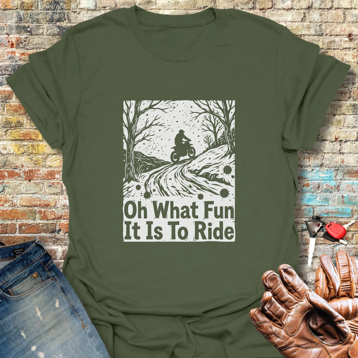 Midwinter Rider Softstyle T-Shirt - Military Green