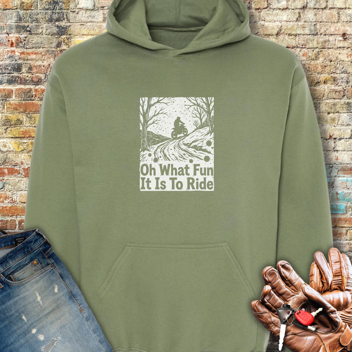 Midwinter Rider Hoodie - Military Green