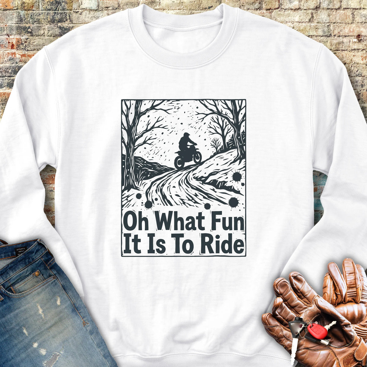 Midwinter Rider Sweatshirt - White