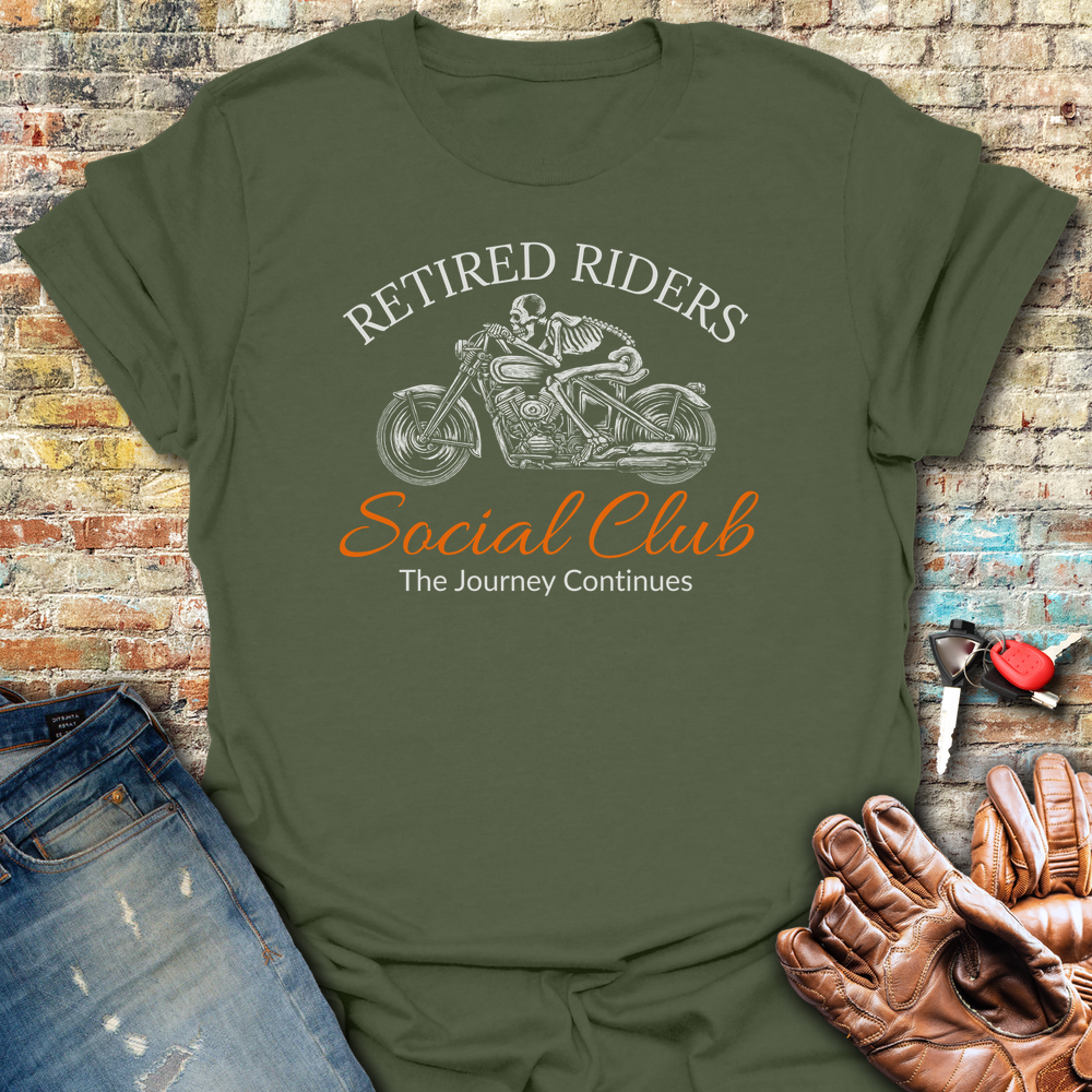 The Journey Continues T-Shirt - Military Green