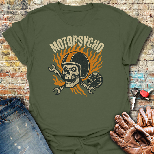Motopsycho T-Shirt - Military Green