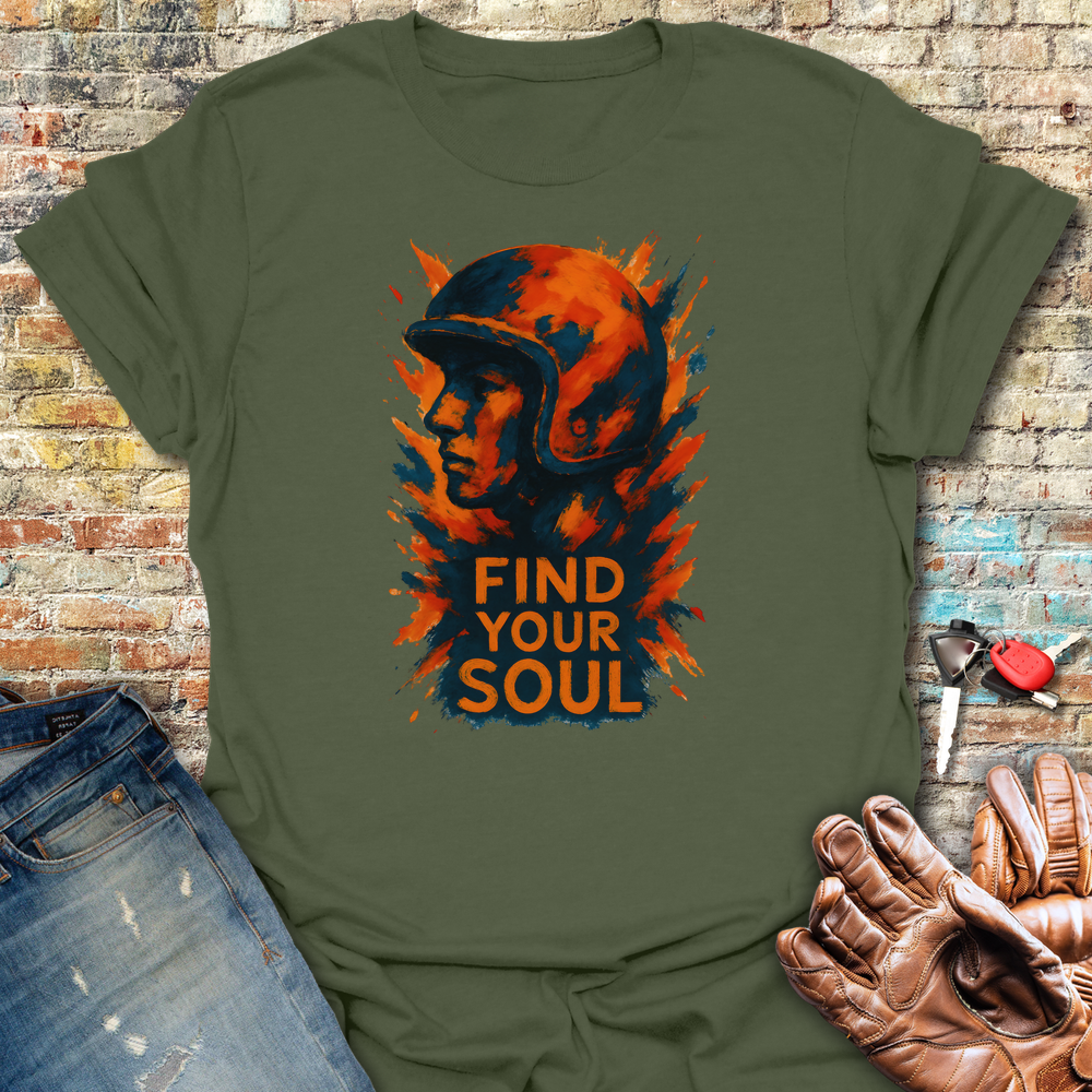Find Your Soul T-Shirt - Military Green