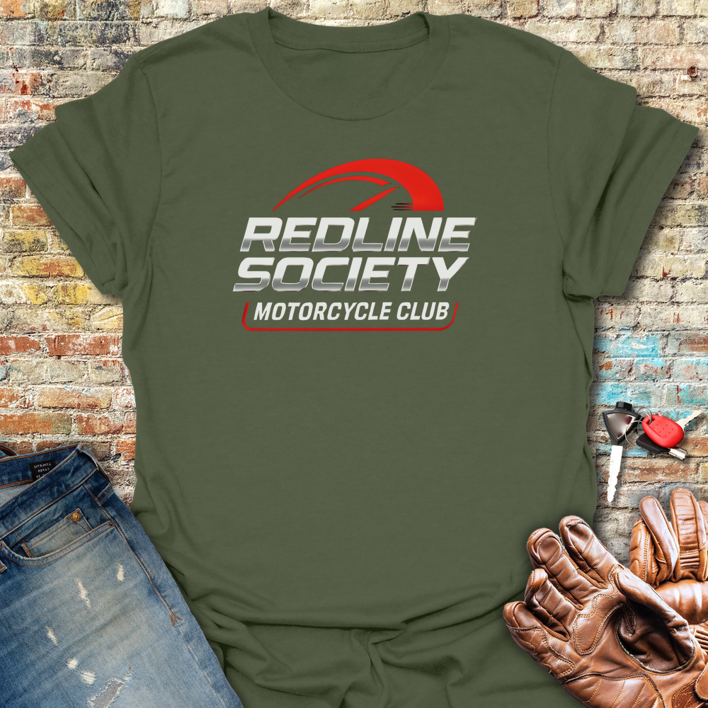 Redline Society T-Shirt - Military Green