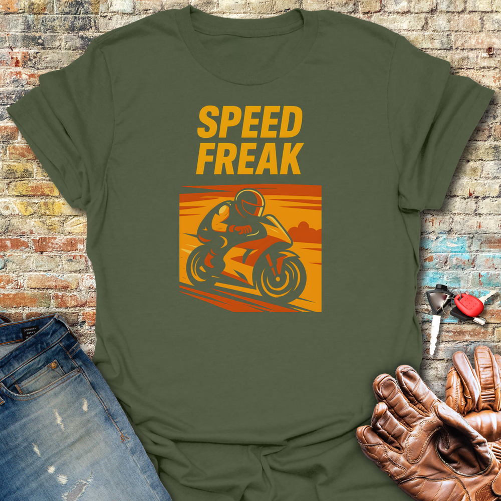 Speed Freak T-Shirt - Military Green