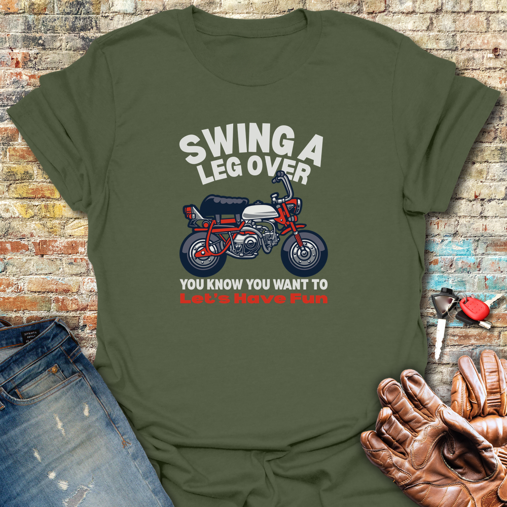Leg Over T-Shirt - Military Green