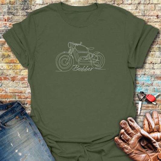 Bobber Line T-Shirt - Military Green