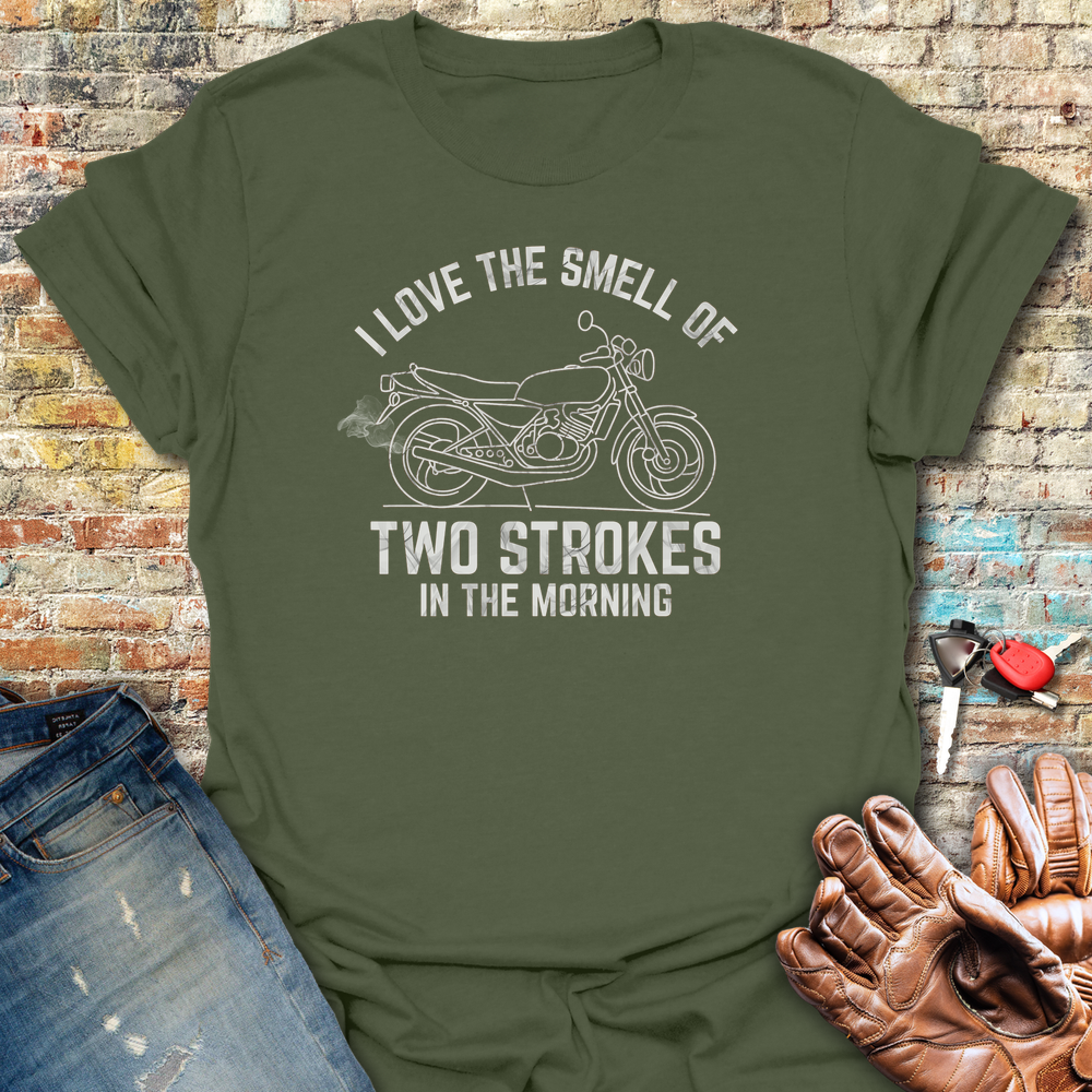 Two Strokes T-Shirt - Military Green