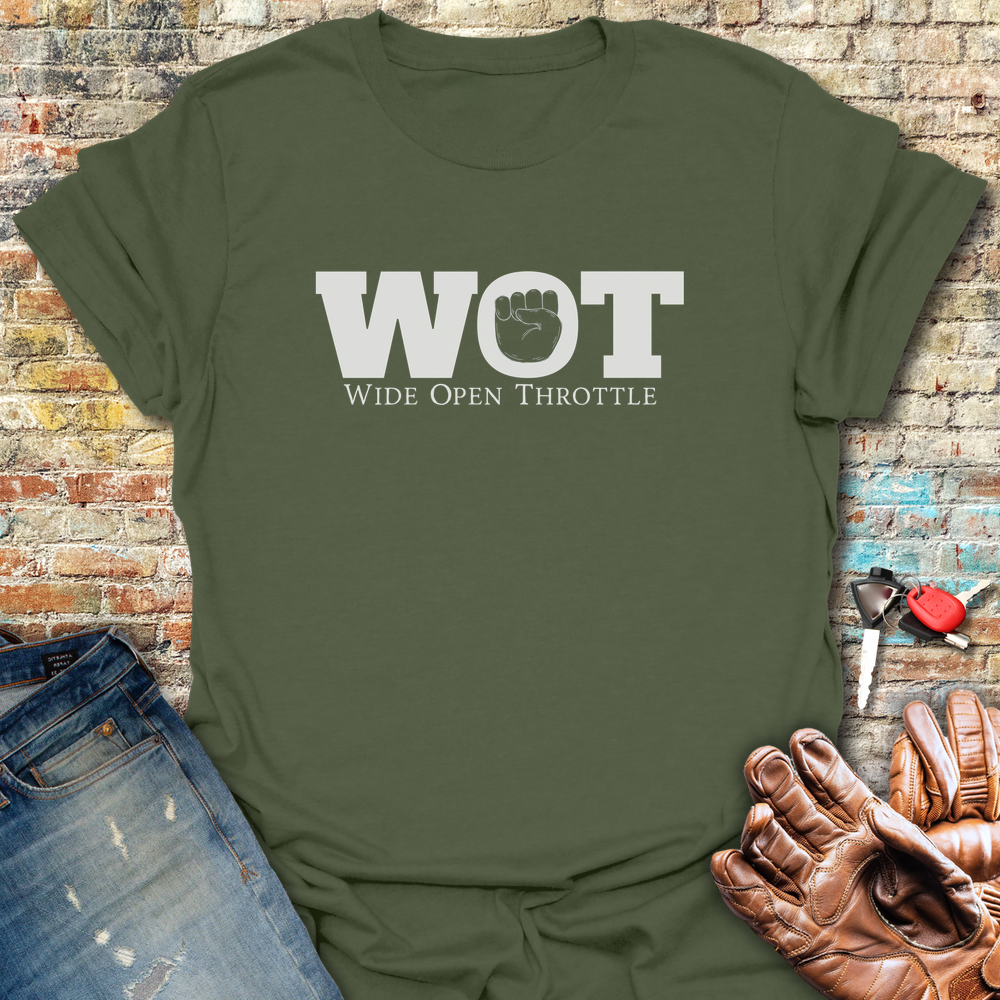 Wide Open T-Shirt - Military Green