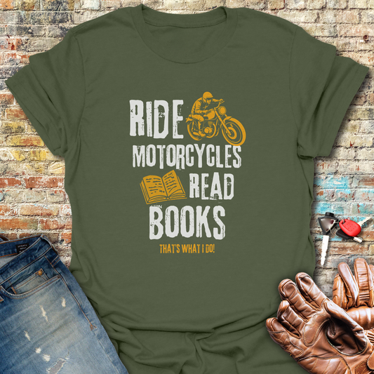 Read Books T-Shirt - Military Green