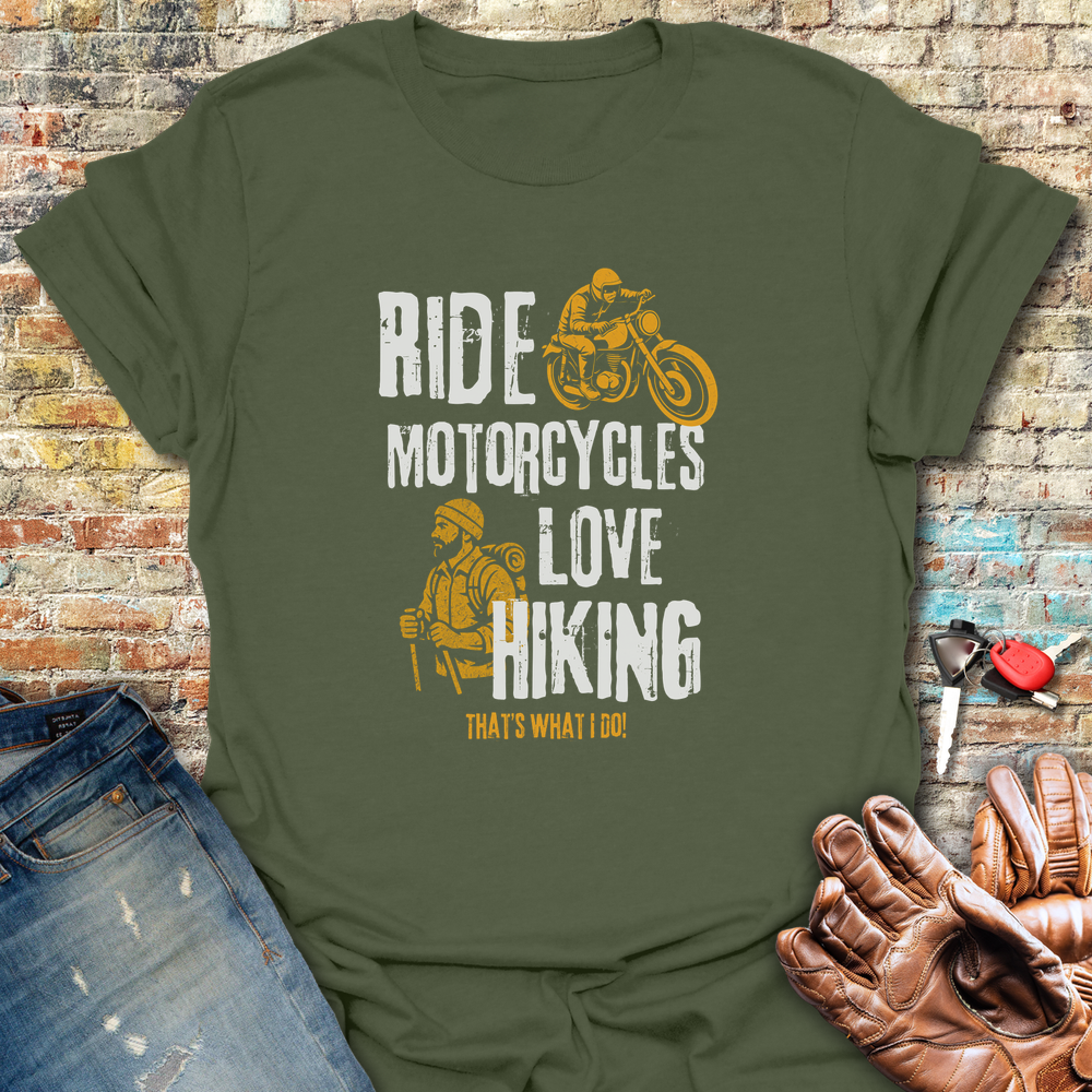 Love Hiking T-Shirt - Military Green